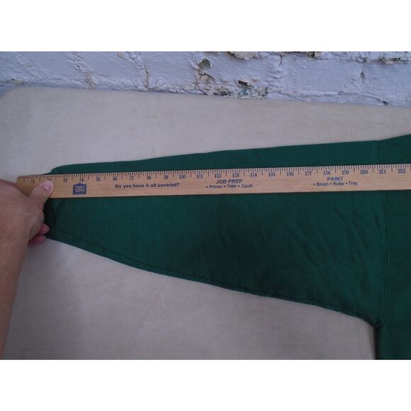 Vintage 90s Grandma Cat Sweatshirt Embroidered Butter Midknight Cute Green Large - Picture 8 of 9